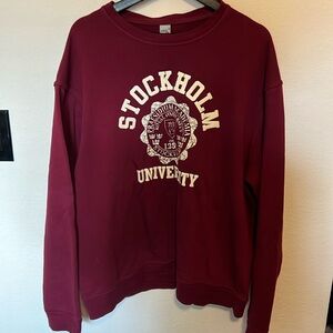 Stockholm University Red Pullover - Size, XL
